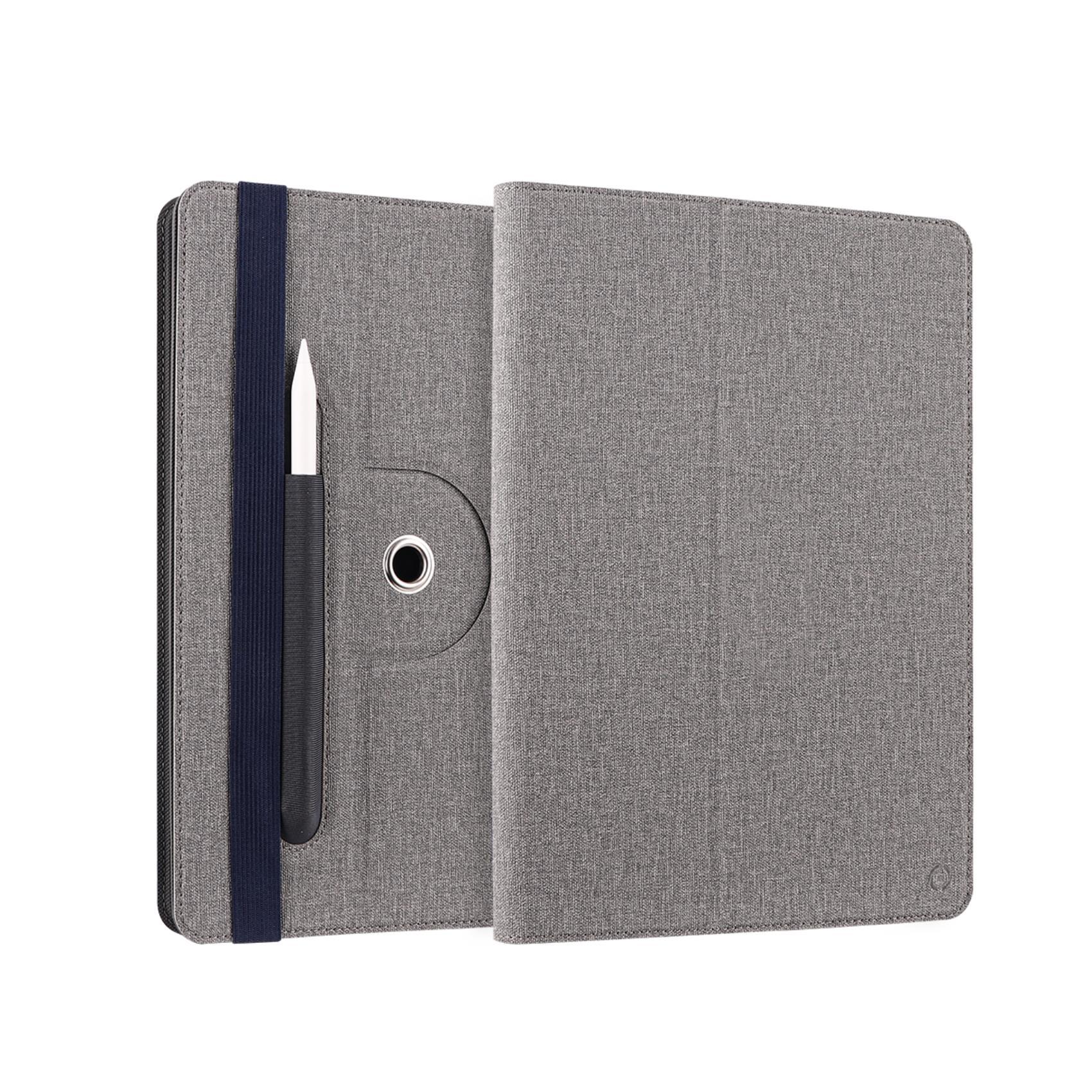 Celly UNIROTTAB11 - Flip cover per tablet - folio, girevole, universale - poliuretano - grigio - fino a 11"