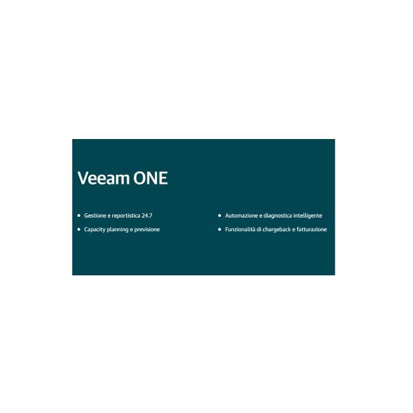 Veeam Premium Support - Supporto tecnico - per Veeam ONE for VMware - 1 socket - prepagato - inclusa assistenza 24/7 primo anno - consulenza telefonica - 1 anno - 24x7