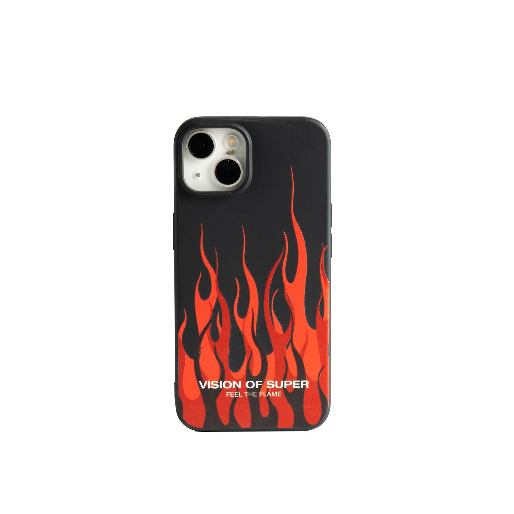 Celly VosCromo - Cover per cellulare - TPU (poliuretano termoplastico), rivestimento in silicone - nero - Vision of Super - per Apple iPhone 14
