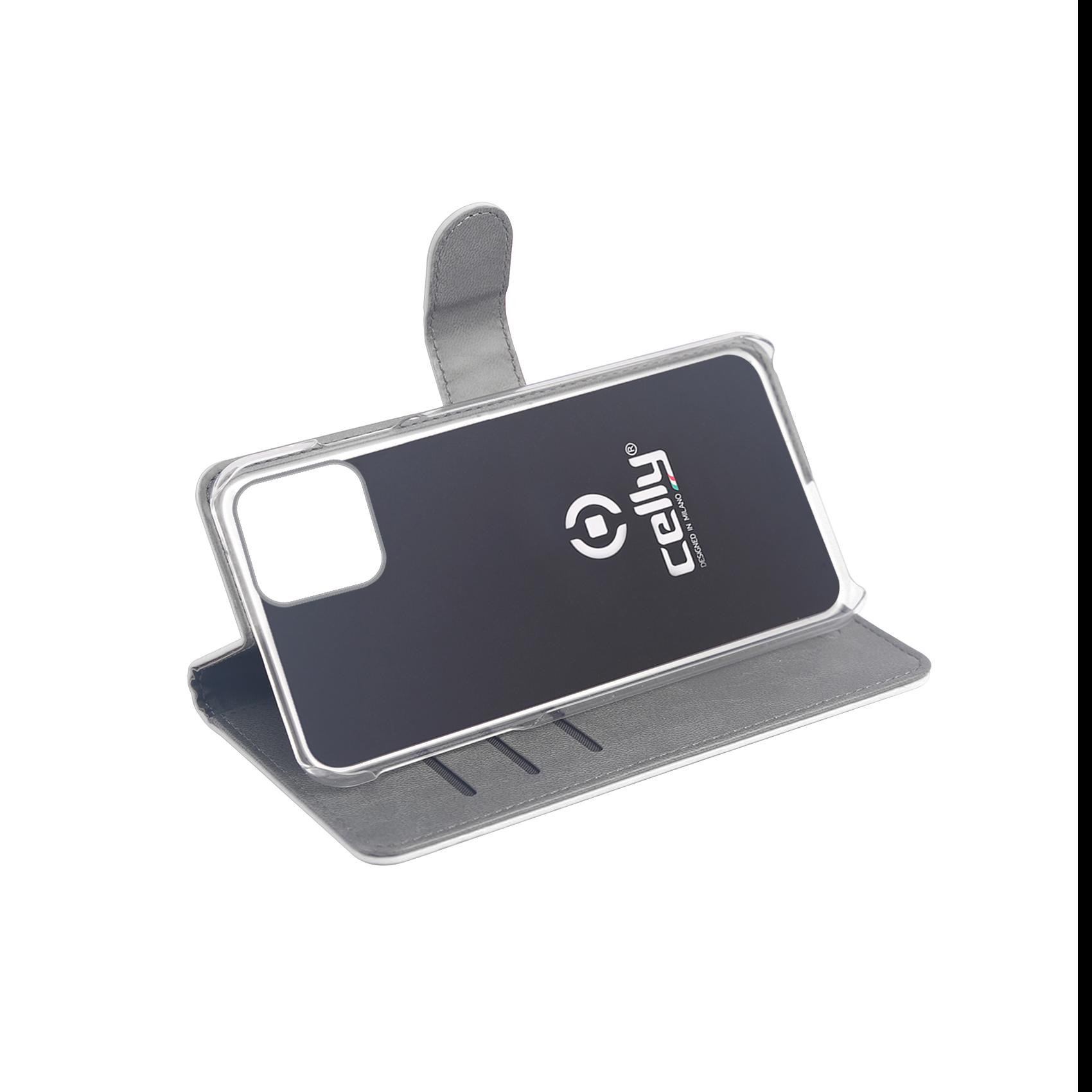 Celly Wally - Flip cover per cellulare - similpelle - bianco - per Apple iPhone 11 Pro