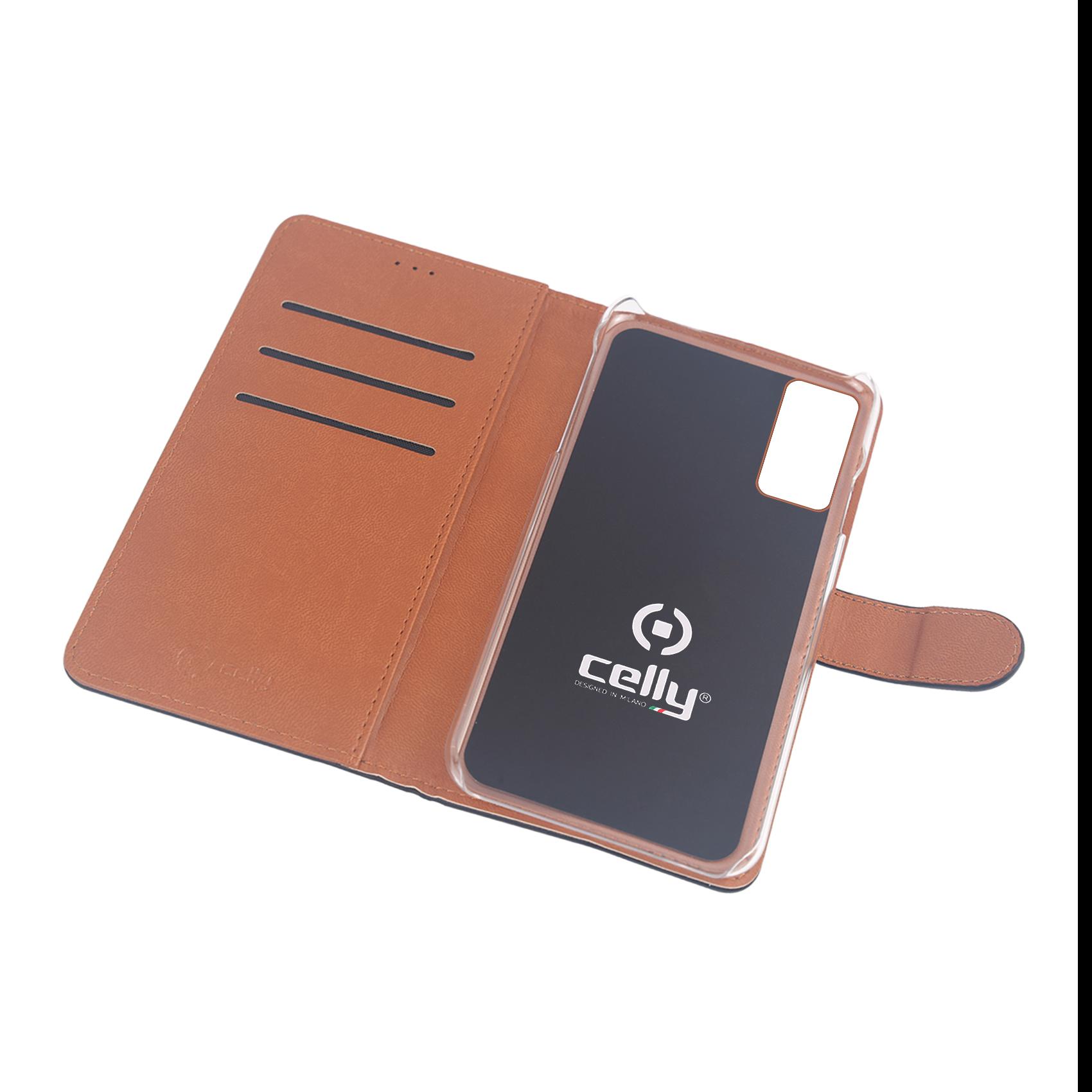 Celly Wally WALLY992 - Flip cover per cellulare - similpelle - nero - per Samsung Galaxy S20, S20 5G