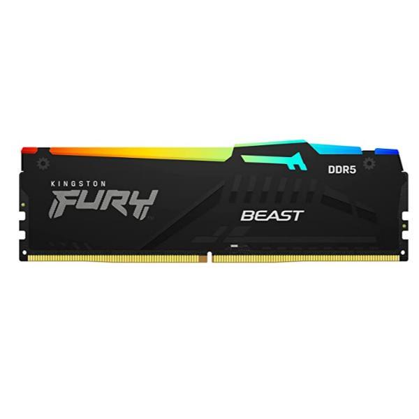 Kingston FURY Beast RGB - DDR5 - modulo - 32 GB - DIMM 288-PIN - 5600 MHz / PC5-44800 - CL40 - 1.25 V - senza buffer - on-die ECC