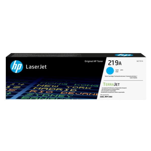 HP 219A - Ciano - originale - LaserJet - cartuccia toner (W2191A) - per P/N: 499Q6F#B19, 499Q8F#B19