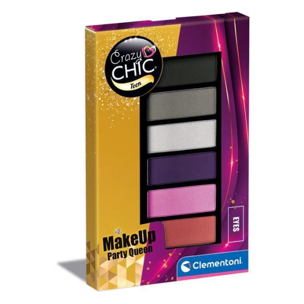 CLEMENTONI CRAZY CHIC TEEN PARTY QUEEN TROUSSE OMBRETTI SET COSMETICI ANALLERGICI
