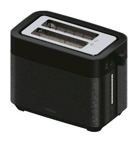 HAIER HTO5A3 011 TOSTAPANE I-MASTER SERIE 5 2 FETTE 1150W 7 IMPOSTAZIONI DI DORATURA FUNZIONE CRISPY SIDE VASCHETTA RACCOGLIBRICIOLE NERO