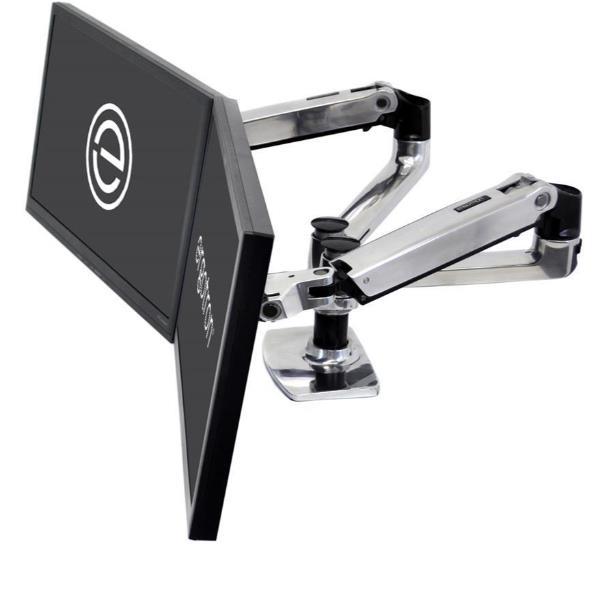 Ergotron LX Dual Side-by-Side Arm - Kit montaggio …