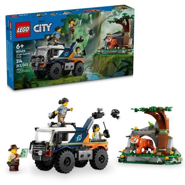 LEGO CITY FUORISTRADA DELL'ESPLORATORE DELLA GIUNGLA CON 3 …