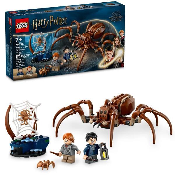 LEGO HARRY POTTER ARAGOG NELLA FORESTA PROIBITA RAGNO DA COSTRUIRE CON PARTI SNODABILI 2 MINIFIGURE E ACCESSORI