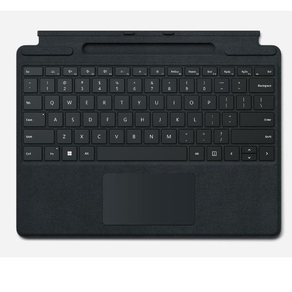 Microsoft Surface Pro Keyboard for Business - Tastiera - with pen storage - con touchpad, accelerometro - retroilluminato - QWERTY - Inglese - nero