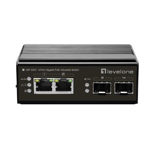 LEVEL ONE 4-PORT GIGABIT POE INDUST.
