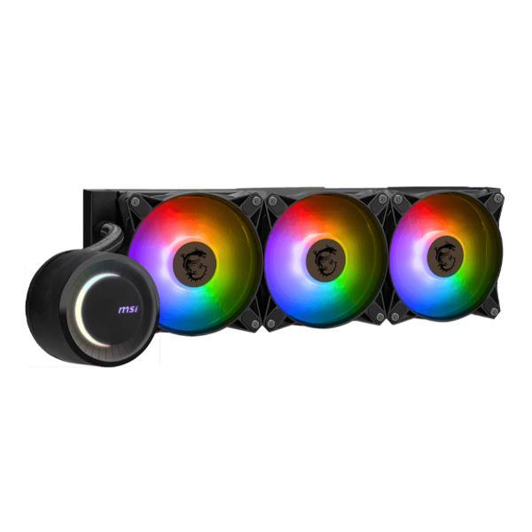 MSI MAG CORELIQUID E360 - Sistema di raffreddamento a liquido del processore - Dimensione radiatore: 360 mm - (per: LGA1156, LGA1155, LGA1150, LGA1151, AM4, TR4, sTRX4, LGA1200, LGA1700, AM5) - base in rame - 120 mm