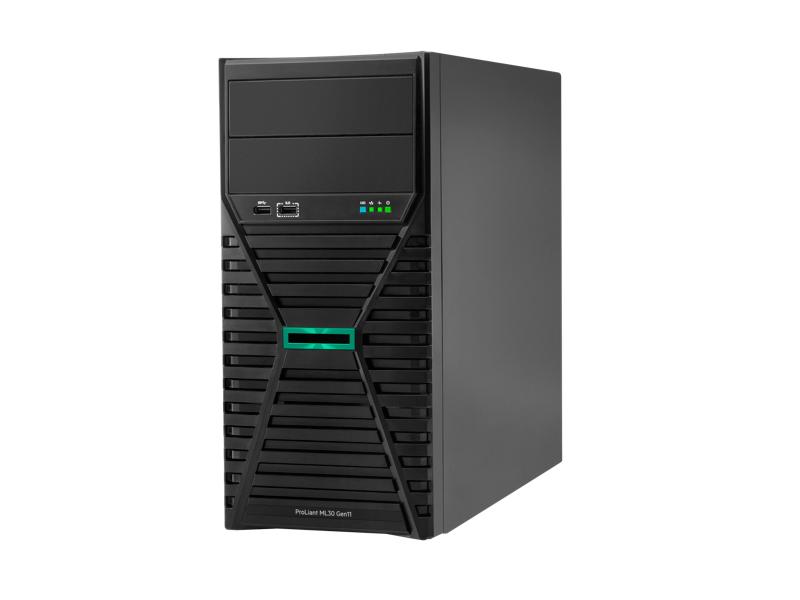 HPE ProLiant ML30 Gen11 Entry - Server - tower - 4U - 1 via - 1 x Xeon E-2414 / 2.6 GHz - RAM 16 GB - SATA - non-hot-swap 3.5" baia(e) - nessun HDD - 1GbE -monitor: nessuno