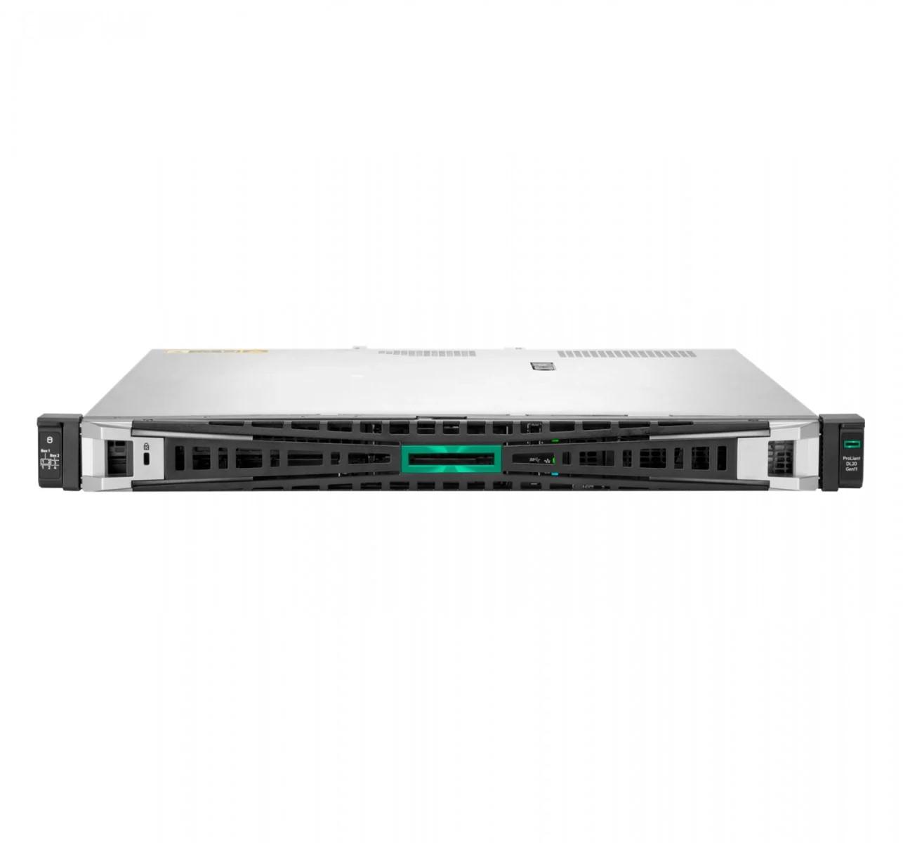 HPE ProLiant DL20 Gen11 Base - Server - montabile in rack - 1U - 1 via - 1 x Xeon E-2434 / 3.4 GHz - RAM 16 GB - SATA - hot-swap 3.5" baia(e) - nessun HDD - Matrox G200 - GigE - senza SO -monitor: nessuno
