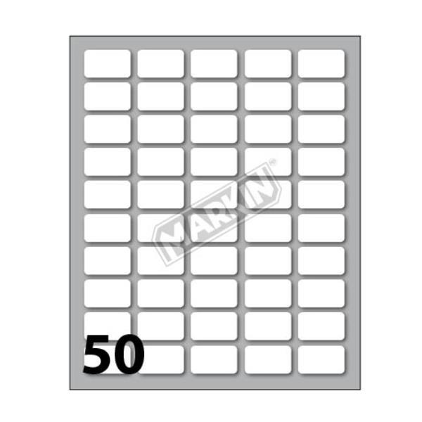 MARKIN ETICHETTE ADESIVE 20X12 mm BIANCO CONF 500 Pz.