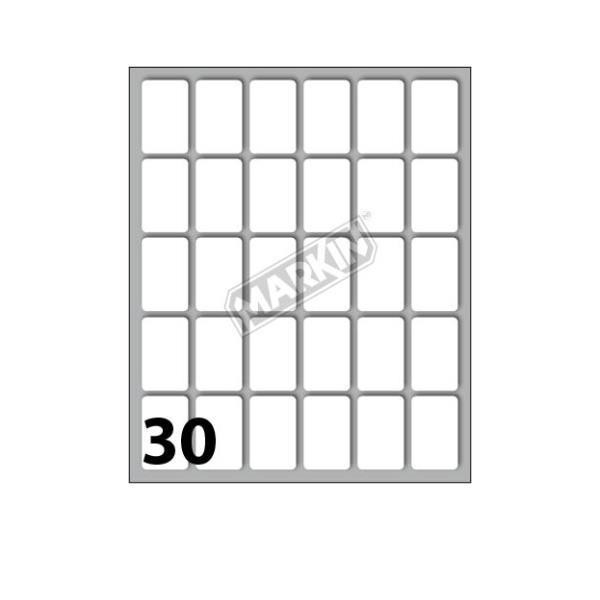 MARKIN ETICHETTE ADESIVE 27X17 mm CONF 300 Pz. BIANCO