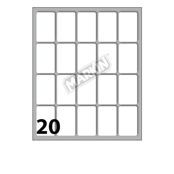 MARKIN ETICHETTE ADESIVE 34X21 mm BIANCO CONF 200 …