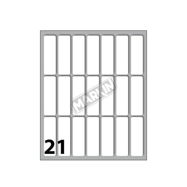 MARKIN ETICHETTE ADESIVE 46X14 mm BIANCO CONF 210 Pz.