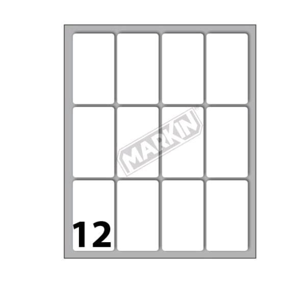 MARKIN ETICHETTE ADESIVE 46X27 mm BIANCO CONF 120 Pz.
