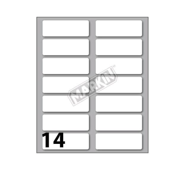 MARKIN ETICHETTE ADESIVE 52X18 mm BIANCO CONF 140 Pz.