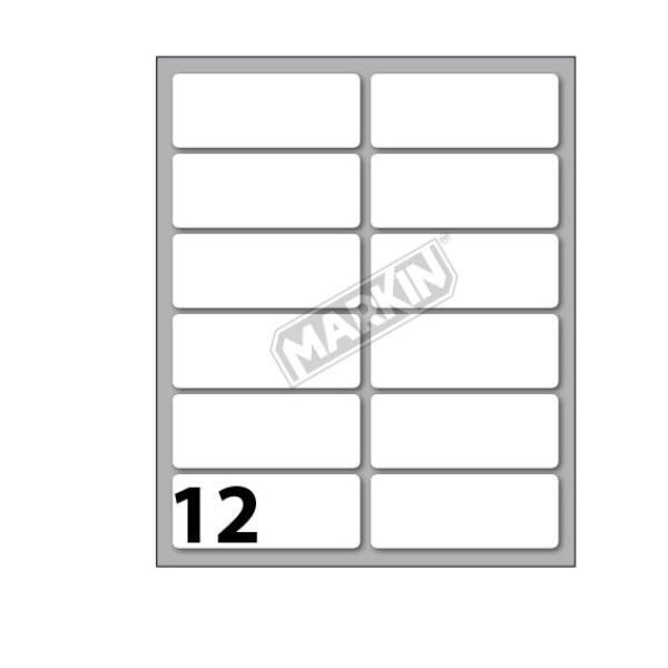 MARKIN ETICHETTE ADESIVE 56X22 mm BIANCO CONF 120 Pz.