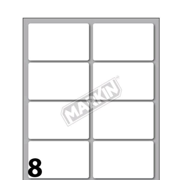 MARKIN ETICHETTE ADESIVE 56X34 mm BIANCO CONF 80 Pz.
