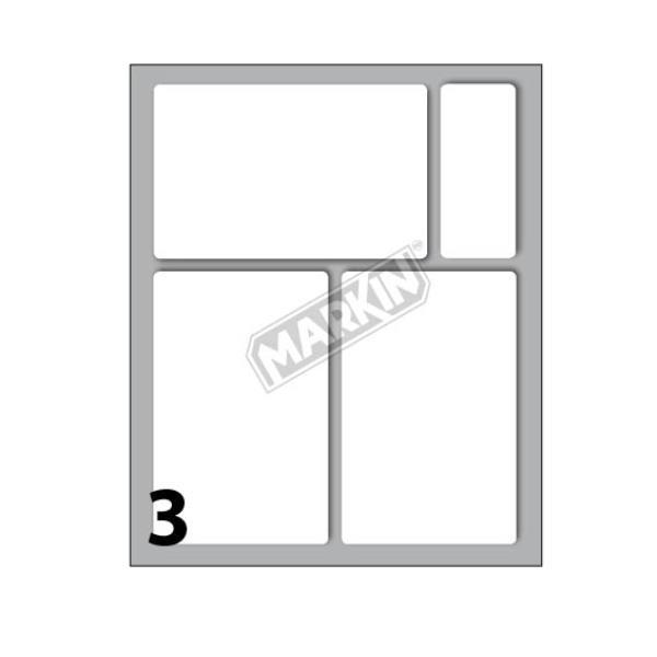 MARKIN ETICHETTE ADESIVE 83 X 53 mm BIANCO CONF 30 Pz.