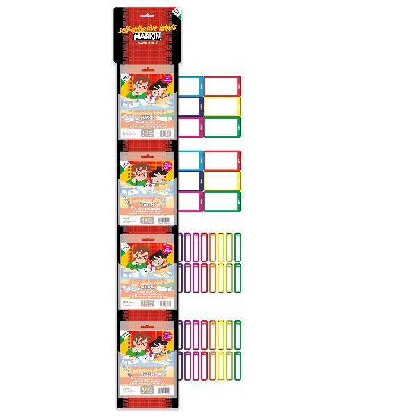 MARKIN ESPOSITORE APPENDIBILE ETICHETTE ADESIVE 2 MISURE ASSORTITE CONF 40 BUSTE