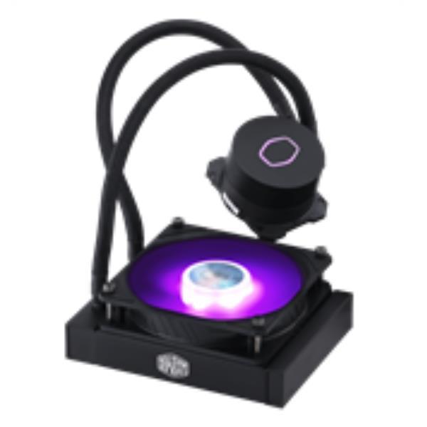 Cooler Master MasterLiquid ML120L V2 RGB - Sistema di raffreddamento a liquido del processore - (per: LGA1156, AM2, AM2+, LGA1366, AM3, LGA1155, AM3+, LGA2011, FM1, FM2, LGA1150, FM2+, LGA2011-3, LGA1151, AM4, LGA2066, LGA1200) - Alluminio - 120 mm - nero