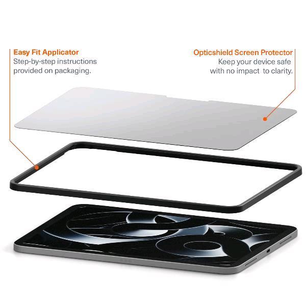 CYGNETT OPTICSHIELD APPLE iPAD PRO 13" M4 Gen7 PROTEGGI SCHERMO IN VETRO TEMPERATO CON APPLICATORE