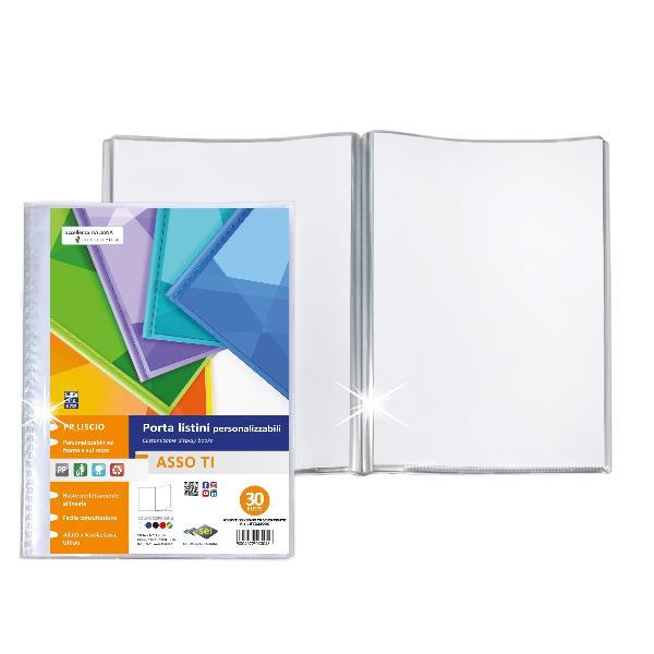 SEI ROTA ASSO T PORTA LISTINO PERSONALIZZABILE IN PP 30 BUSTE 300X220 mm TRASPARENTE