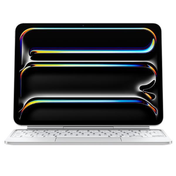 APPLE MAGIC KEYBOARD iPAD PRO 11" (M4) CUSTODIA E TASTIERA CON TRAKPAD RETROILLUMINATO APPLE SMART CONNECTOR ITALIANA BIANCO