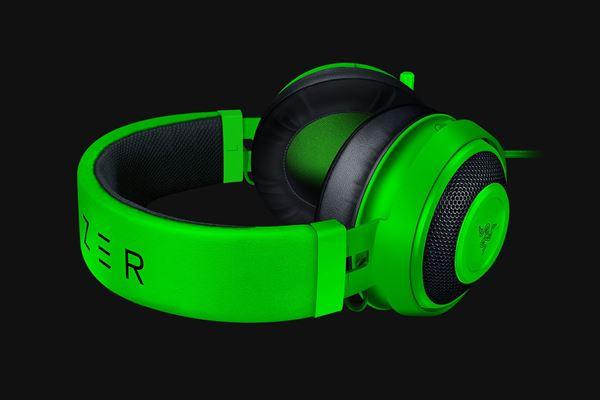 Razer Kraken - Cuffie con microfono - dimensione completa - cablato - jack 3,5 mm - verde