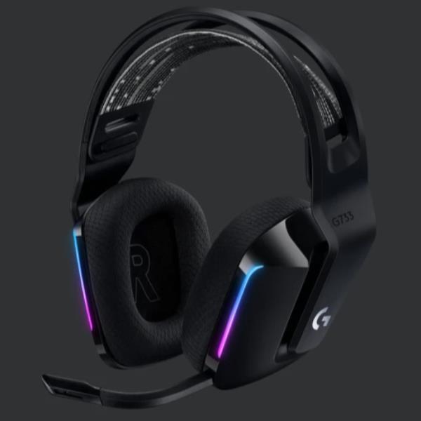 Logitech G G733 LIGHTSPEED Wireless RGB Gaming Headset - Cuffie con microfono - dimensione completa - 2,4 GHz - senza fili - nero