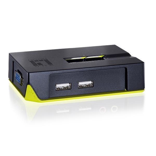 LevelOne ViewCon KVM-0222 - Switch KVM - 2 x KVM port(s) - 1 utente locale - desktop