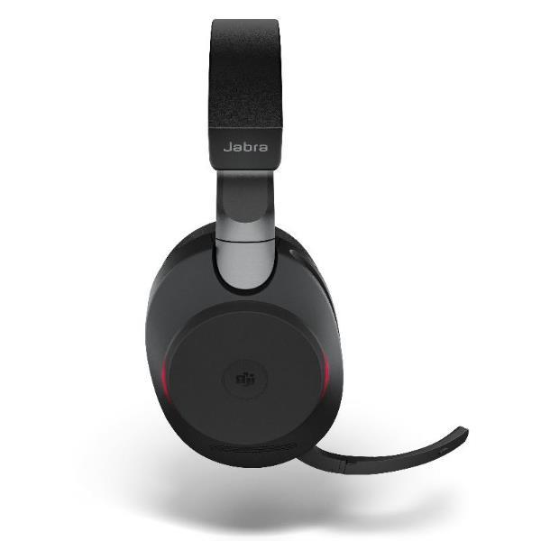 Jabra Evolve2 85 MS Stereo - Cuffie con microfono - dimensione completa - Bluetooth - senza fili, cablato - eliminazione rumore attivata - jack 3,5 mm - isolamento dal rumore - nero - Certificato per i team Microsoft