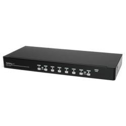 StarTech.com Kit Switch KVM USB montabile a rack 1U 8 porte con funzione OSD e cavi - Switch KVM - 8 x KVM port(s) - 1 utente locale - montabile su rack - per P/N: RK12OD2, RK3236BKF, RK4236BKB, RK4242BK30, RKCONS1701, RKCONS17HD, RKQMCAB12V2