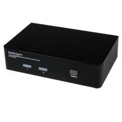 StarTech.com Switch KVM HDMI USB 2 porte, con audio e hub USB 2.0 -1080p (1920 x 1200), Supporto Hotkey (SV231HDMIUA) - Switch KVM / audio / USB - 2 x KVM / audio / USB - 1 utente locale - desktop - per P/N: IM12D1500P, SVA12M2NEUA, SVA12M5NA
