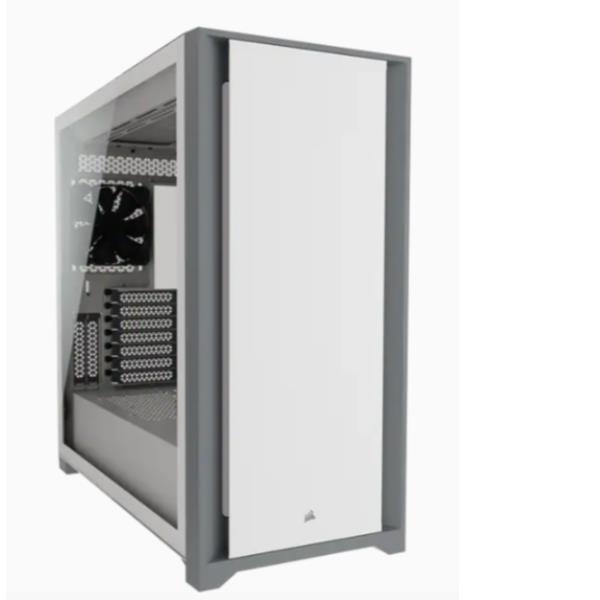 CORSAIR 5000D CASE MIDDLE TOWER MINITX MATX ATX VETRO TEMPERATO NO POWER DUE VENTOLE DA 120 MM INCLUSE BIANCO