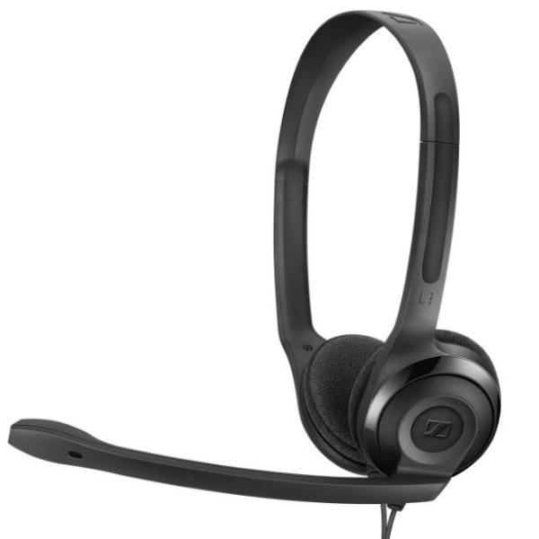 EPOS-SENNHEISER PC5 CHAT CUFFIA CON MICROFONO STEREO JACK 3.5mm CAVO 2 MT NERO