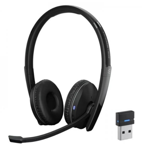 EPOS-SENNHEISER ADAPT 260 CUFFIA CON MICROFONO BLUETOOTH RICEVITORE USB A CERTIFICATA MICROSOFT TEAMS UC NERO