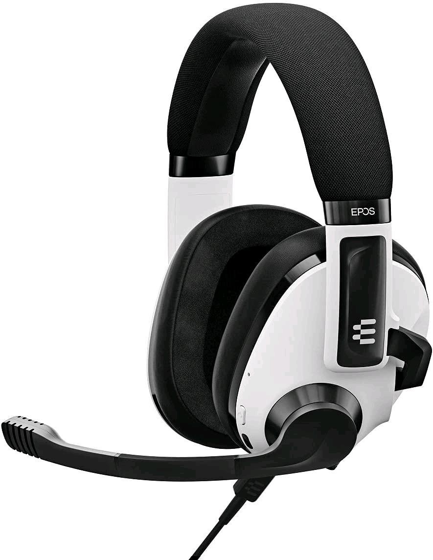 EPOS SENNHEISER H3 HYBRID CUFFIE GAMING AD ACUSTICA CHIUSA BLUETOOTH CUFFIE CON MICROFONO CAVO USB-A E JACK 3,5 mm PER PC E CONSOLE - DOPPIO MICROFONO LEGGERE E MULTIPIATTAFORMA WHITE