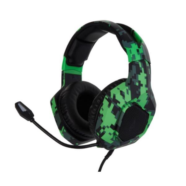 Verbatim SureFire Skirmish - Gaming - cuffie con microfono - dimensione completa - cablato - jack 3,5 mm - verde mimetico
