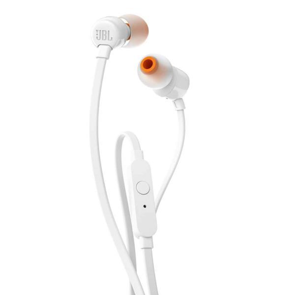 JBL JBLT110WHT AURICOLARI CON MICROFONO CAVO 1.10MT JACK …