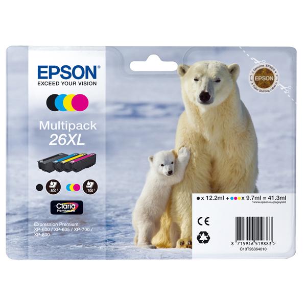 CONF. 4 CARTUCCE INK MULTIPACK 1 PER COLORE …