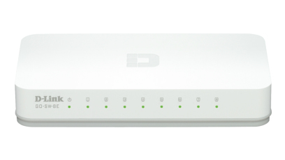 dlinkgo 8-Port Fast Ethernet Easy Desktop Switch GO-SW-8E - Switch - 8 x 10/100 - desktop