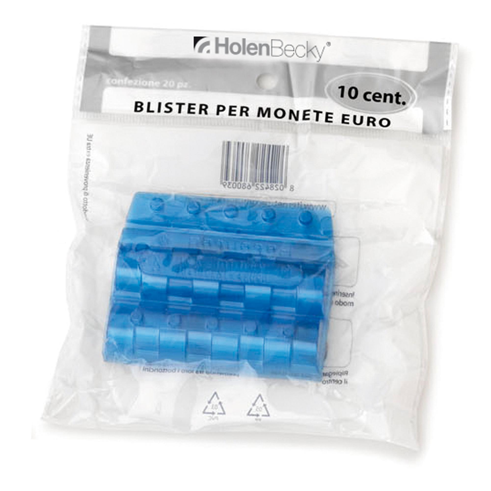 Portamonete - PVC - 10 cent - blu …