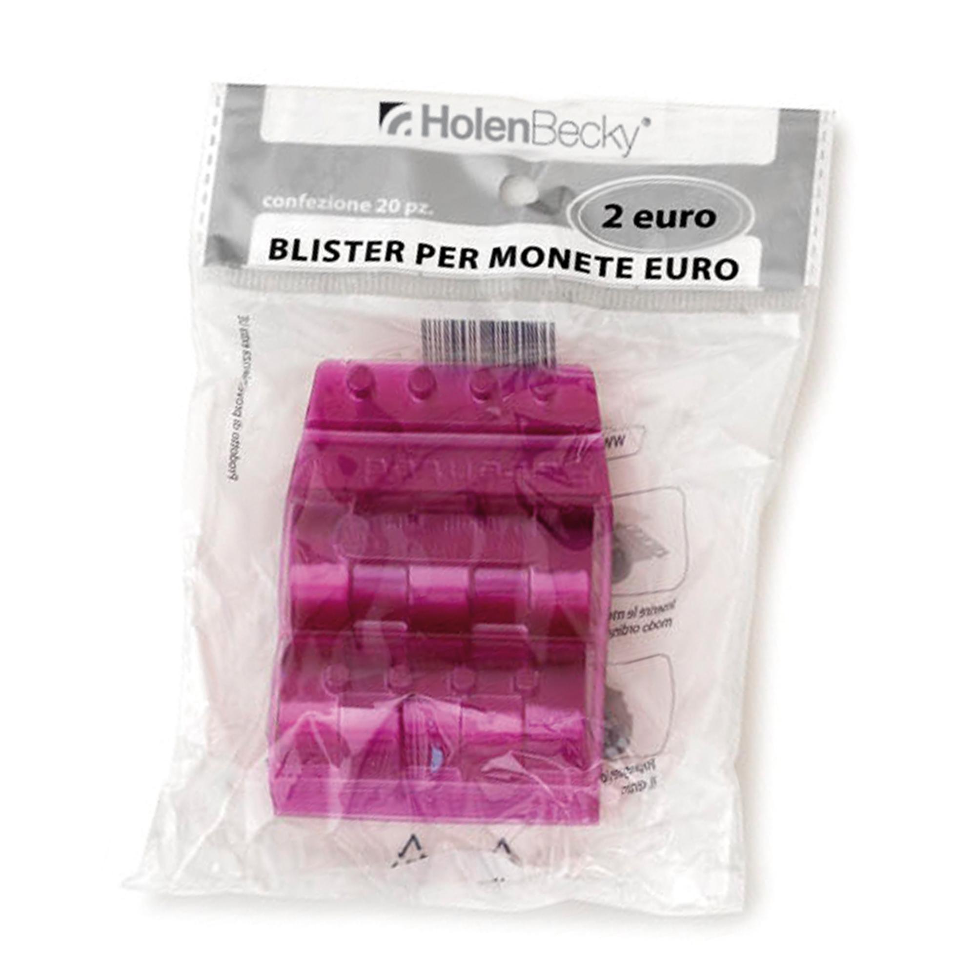 Portamonete - PVC - 2 euro - viola …