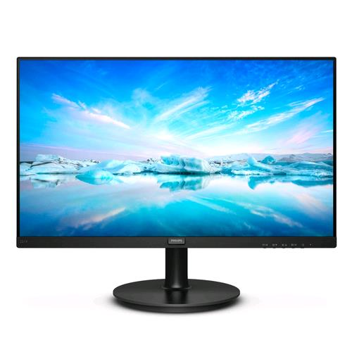PHILIPS V LINE 221V8A/00 21.5" VA LED FULL HD 16:9 250 CD/mq 4ms 75Hz ALTOPARLANTI - 1 x VGA 1 x HDMI NERO