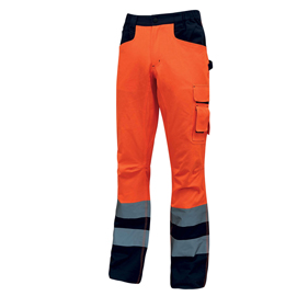 Pantalone invernale alta visibilità Beacon - arancio fluo - taglia XL - U-Power