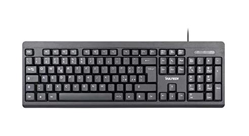 VULTECH KEY-609 TASTIERA CON CAVO USB 2.0 LAYOUT ITALIANO 105 TASTI NERO
